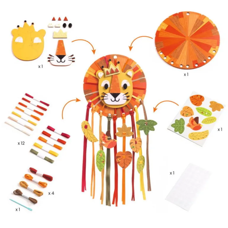 Mon premier attrape-rêve à créer "Petit lion" DIY 7965<Djeco Hot