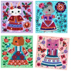 Mosaïques "Lovely pets" Art au numéro 9425<Djeco Flash Sale