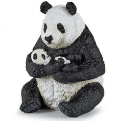 Panda assis et son bébé 50196<Papo Cheap