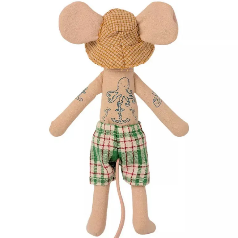 Papa souris et sa cabine de plage<Maileg Best