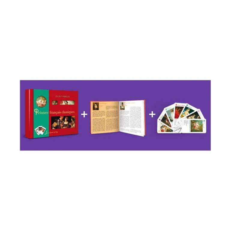Peintres français classiques, jeu de 7 familles Sylvie de Soye<Jeux Sylvie de Soye Online