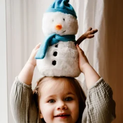 Peluche bouillotte Bonhomme de neige déhoussable Cozy Soframar<WARMIES Sale