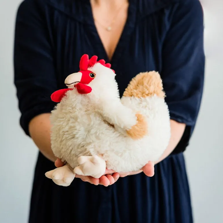 Peluche bouillotte Poule Cozy Soframar<WARMIES Shop