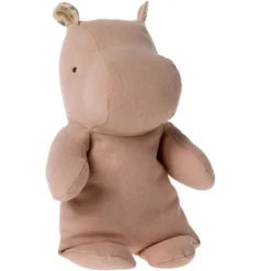 Peluche Hippo en lin - Safari friends - couleur rose - petit modèle 22cm<Maileg Hot