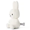 Peluche Miffy en velours côtelé blanc crème 23cm<Peluches Miffy & Snoopy Outlet