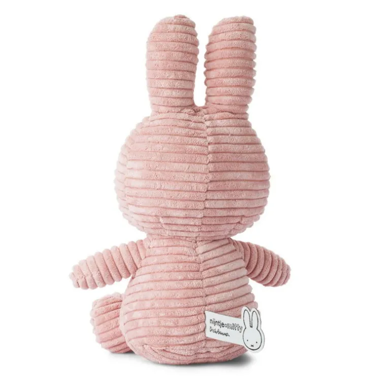 Peluche Miffy en velours côtelé rose 23cm<Peluches Miffy & Snoopy Discount