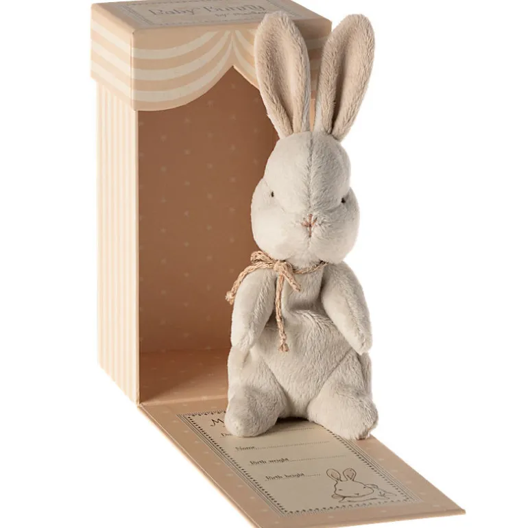Peluche "Mon premier lapin Bunny" - blanc cassé - 19cm<Maileg Sale