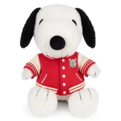 Peluche Snoopy assis avec son blouson universitaire - 20cm<Peluches Miffy & Snoopy Online