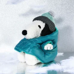 Peluche Snoopy assis avec sa doudoune - 17cm<Peluches Miffy & Snoopy Best