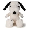 Peluche Snoopy assis en velours côtelé crème - 19cm<Peluches Miffy & Snoopy Sale