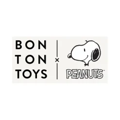 Peluche Snoopy assis en velours côtelé crème - 27cm en boîte cadeau<Peluches Miffy & Snoopy Fashion