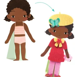 Personnages à habiller en feutrine "S'habiller de douceur" 0086<Djeco Clearance
