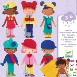 Personnages à habiller en feutrine "S'habiller de douceur" 0086<Djeco Clearance