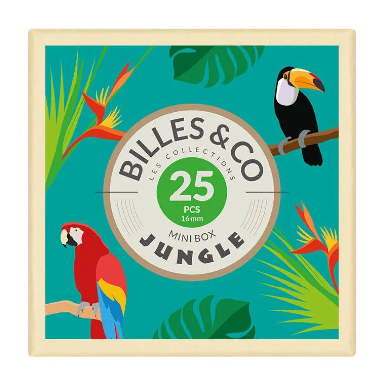 Petit coffret de billes "Jungle" Billes & Co<Billes & Co New