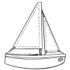 Petit voilier TIROT en bois "Le Sloop"<Bateaux TIROT Online