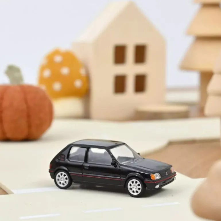 Peugeot 205 GTI noire 1988, jouet voiture 1/54<NOREV New