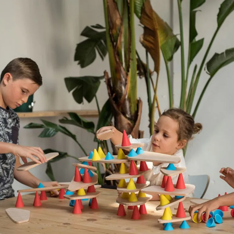PIKS jeu de construction et d'équilibre - kit education 128 pièces<OPPI Discount