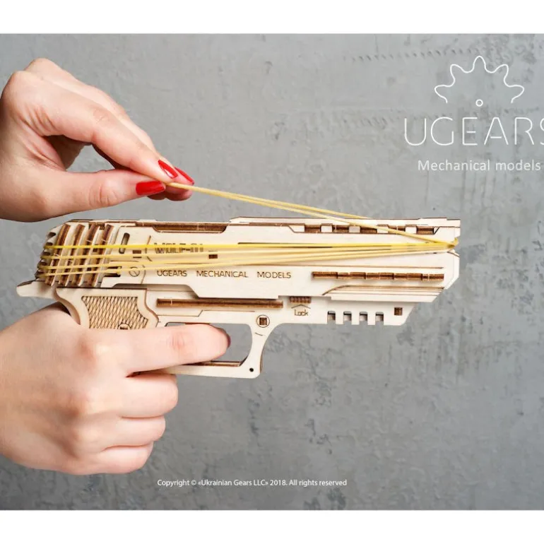 Pistolet Wolf 01 – UGEARS Puzzle 3D Mécanique<UGEARS models Sale