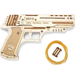 Pistolet Wolf 01 – UGEARS Puzzle 3D Mécanique<UGEARS models Sale