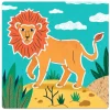 Pochoirs Animaux sauvages 8916<Djeco Cheap