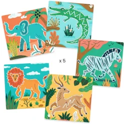 Pochoirs Animaux sauvages 8916<Djeco Cheap