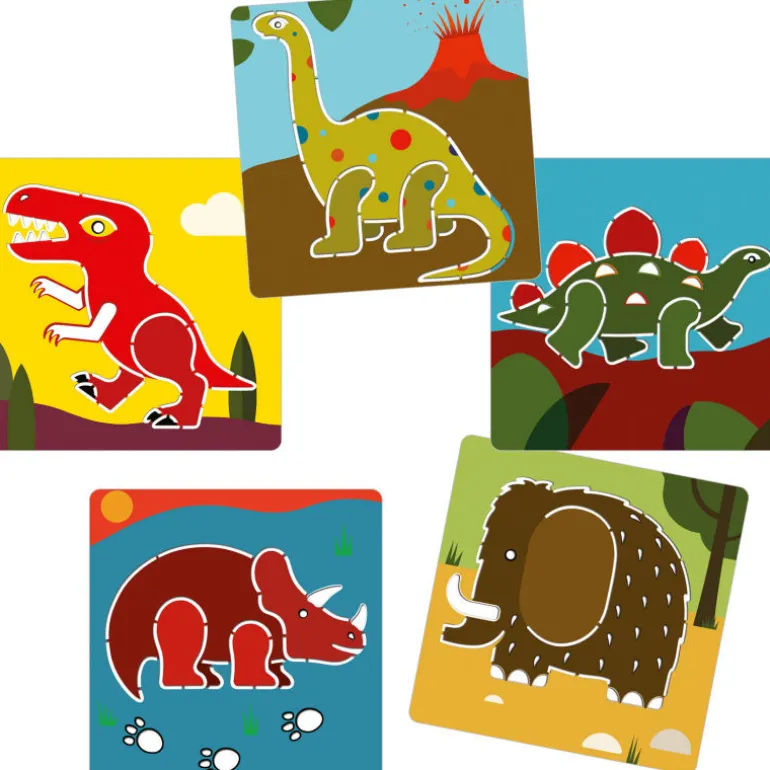Pochoirs Dinosaures, 8863<Djeco Flash Sale