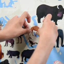 Poster en stickers "Animaux du monde"<POPPIK Outlet