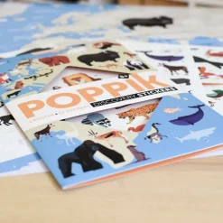 Poster en stickers "Animaux du monde"<POPPIK Outlet