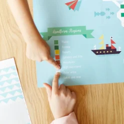 Poster en stickers "Carte du monde"<POPPIK Cheap