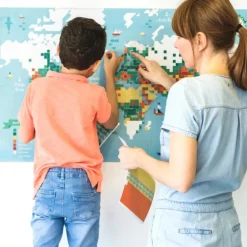 Poster en stickers "Carte du monde"<POPPIK Cheap