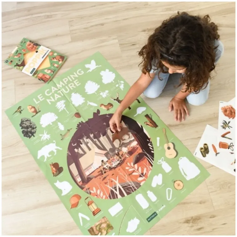 Poster en stickers "Camping nature"<POPPIK Flash Sale