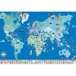 Poster en stickers "Drapeaux du monde"<POPPIK Online