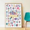 Poster en stickers "Les émotions"<POPPIK Outlet