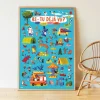 Poster en stickers "Le jeu des animaux"<POPPIK Outlet