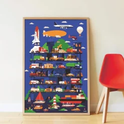Poster en stickers "Véhicules"<POPPIK New