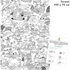 Poster géant à colorier 'Dinosaures' Pirouette Cacahouète<PIROUETTE CACAHOUETE Flash Sale