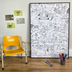 Poster géant à colorier 'Dinosaures' Pirouette Cacahouète<PIROUETTE CACAHOUETE Flash Sale