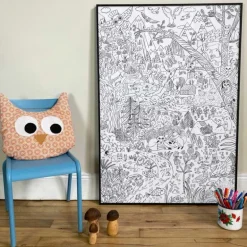 Poster géant à colorier 'La montagne' Pirouette Cacahouète<PIROUETTE CACAHOUETE Best Sale