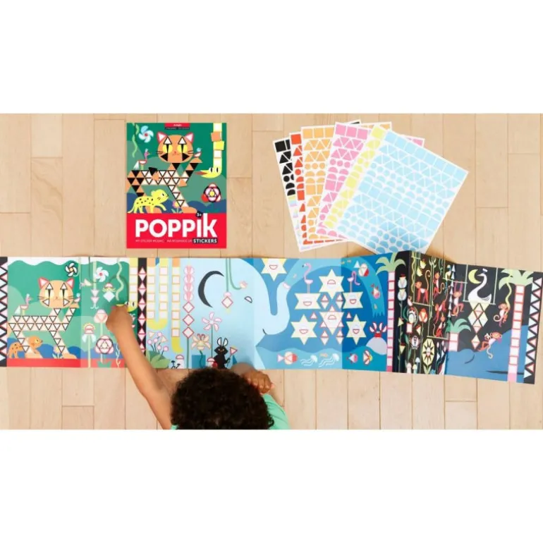 Poster mosaïque avec des gommettes "Jungle"<POPPIK Clearance