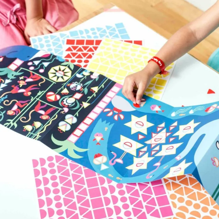 Poster mosaïque avec des gommettes "Jungle"<POPPIK Clearance