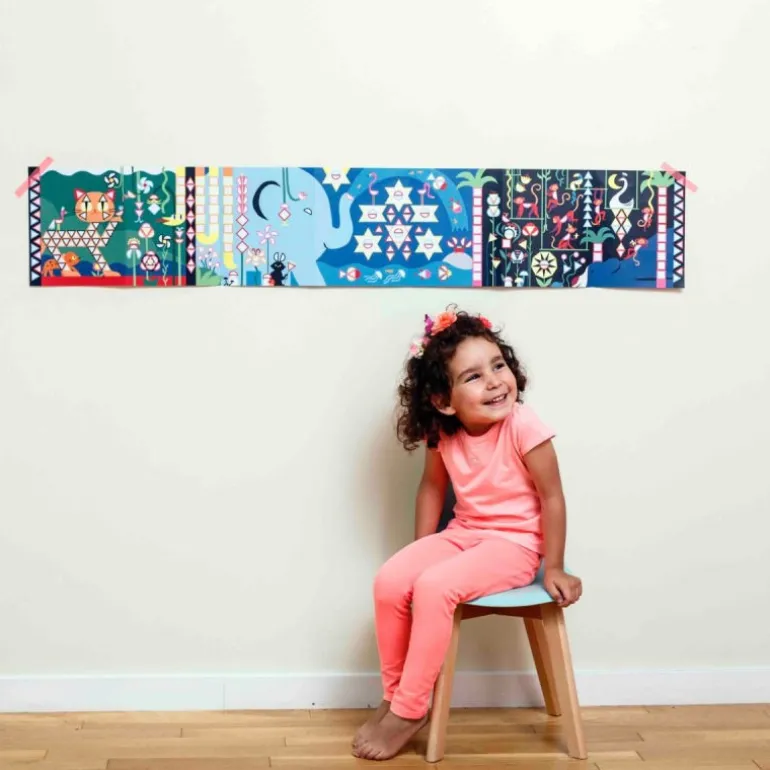 Poster mosaïque avec des gommettes "Jungle"<POPPIK Clearance