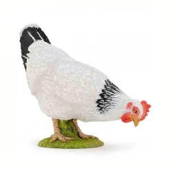 Poule blanche picorant 51160<Papo New