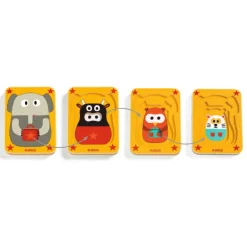 Puzzle 3 niveaux Leo & Co 1475<Djeco Discount