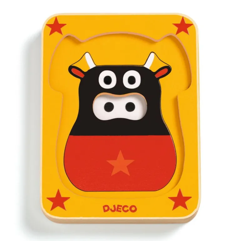 Puzzle 3 niveaux Leo & Co 1475<Djeco Discount