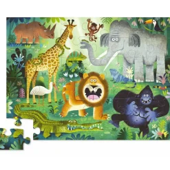 Puzzle 36 pcs 'Animaux très sauvages'<Crocodile Creek Best