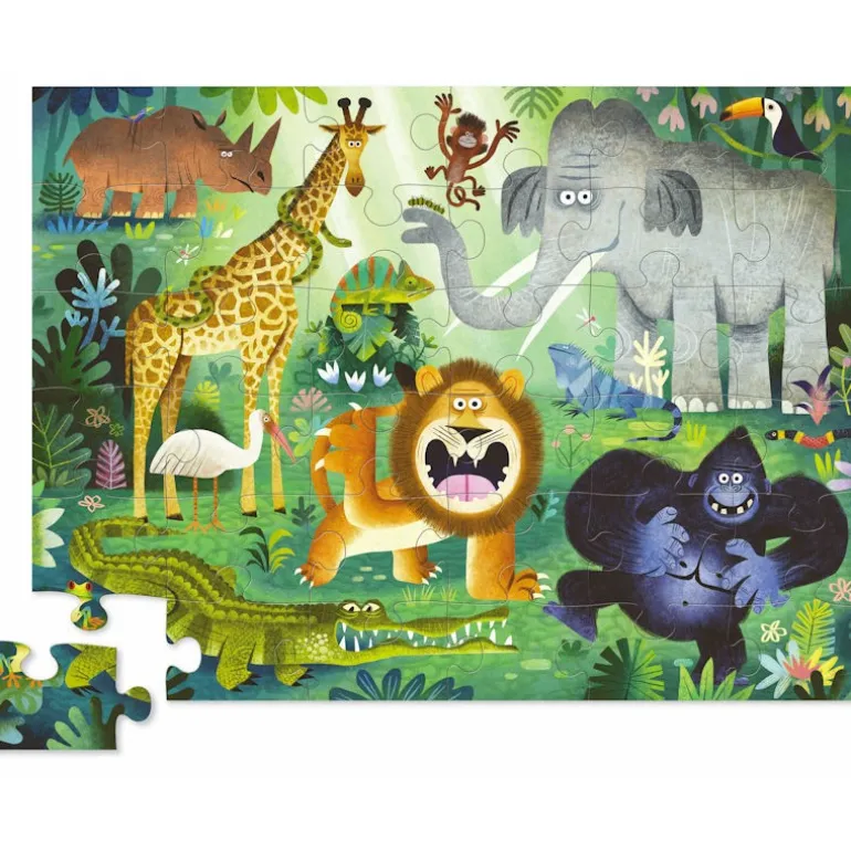 Puzzle 36 pcs 'Animaux très sauvages'<Crocodile Creek Best
