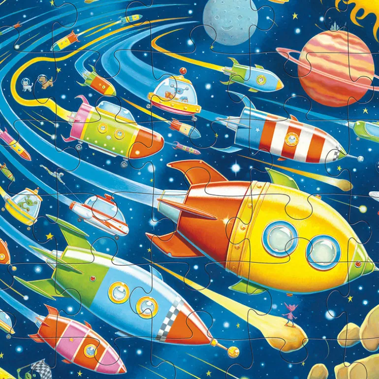 Puzzle 36 pcs 'Course dans l'espace'<Crocodile Creek Store