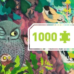 Puzzle 1000 pcs Hiboux et oiseaux 7644<Djeco Flash Sale