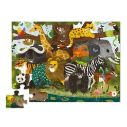 Puzzle 36 pcs 'Les amis de la jungle'<Crocodile Creek Cheap