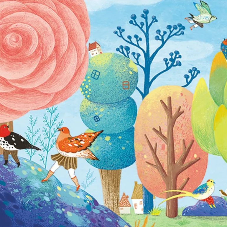 Puzzle 350 pcs Miss Birdy 7616<Djeco Sale